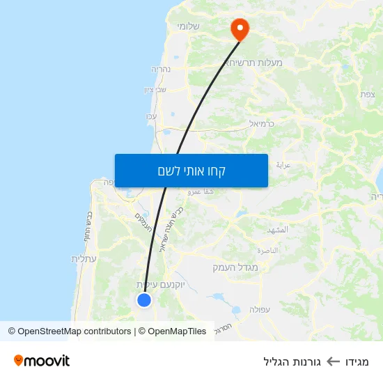 מפת מגידו לגורנות הגליל
