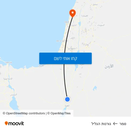 מפת סמר לגורנות הגליל