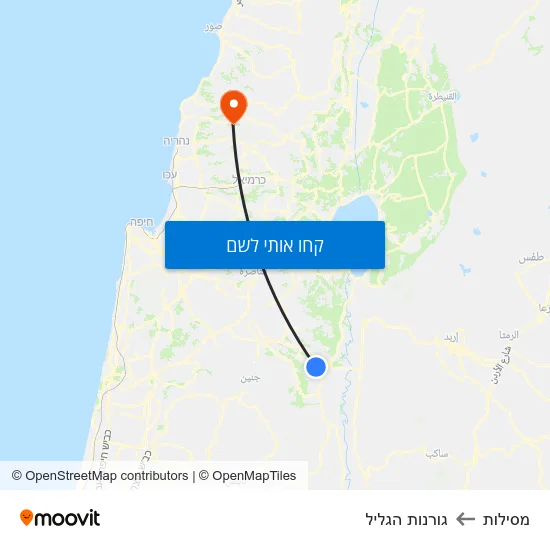 מפת מסילות לגורנות הגליל