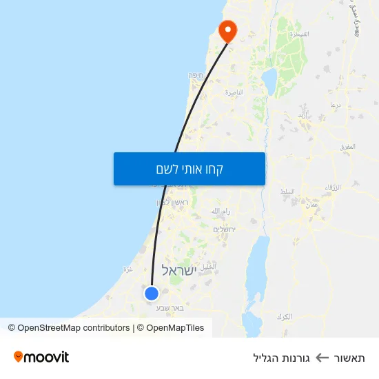 מפת תאשור לגורנות הגליל
