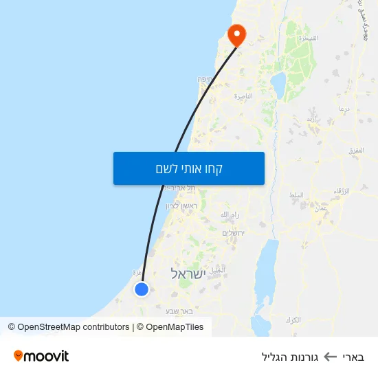 מפת בארי לגורנות הגליל