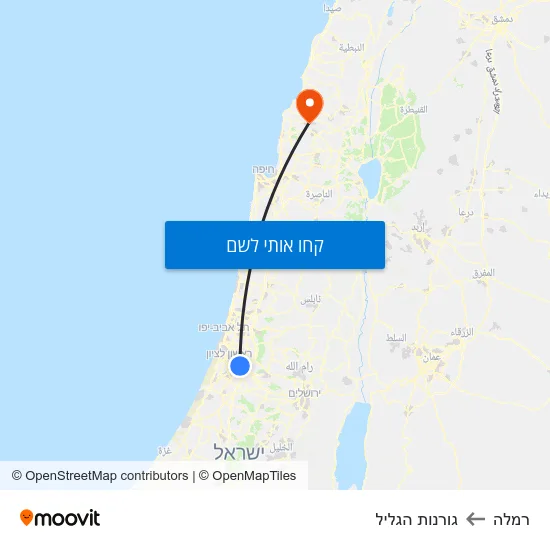 מפת רמלה לגורנות הגליל