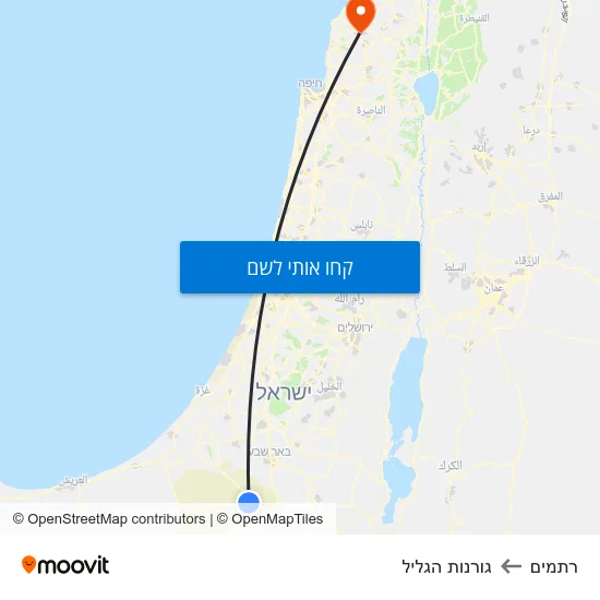 מפת רתמים לגורנות הגליל