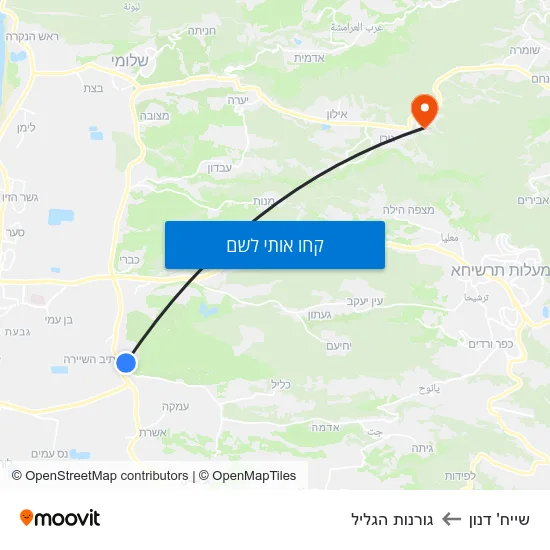 מפת שייח' דנון לגורנות הגליל
