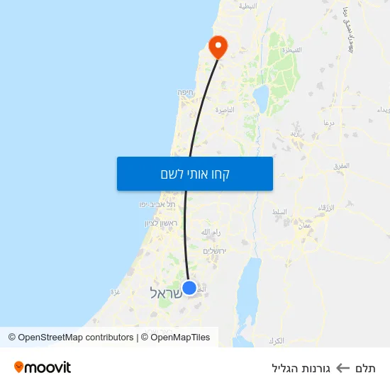 מפת תלם לגורנות הגליל