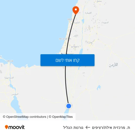 מפת ת. מרכזית אילת/רציפים לגורנות הגליל