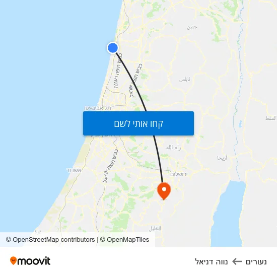 מפת נעורים לנווה דניאל