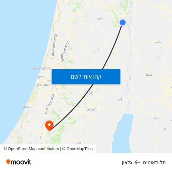 מפת תל תאומים לגלאון
