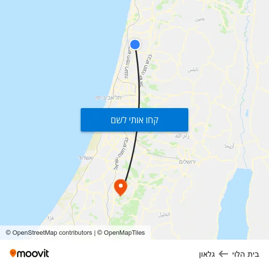 מפת בית הלוי לגלאון