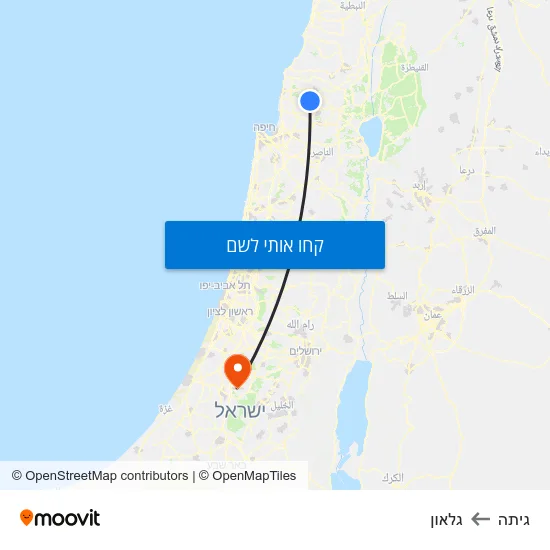 מפת גיתה לגלאון