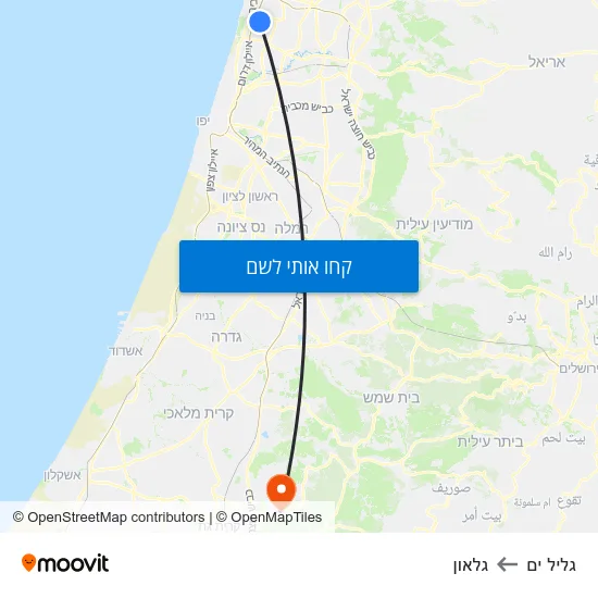 מפת גליל ים לגלאון