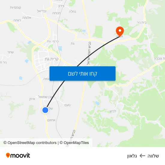 מפת שלווה לגלאון