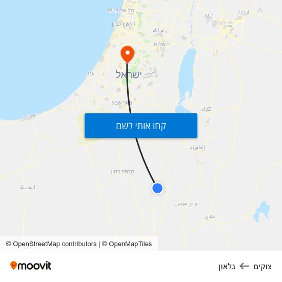מפת צוקים לגלאון