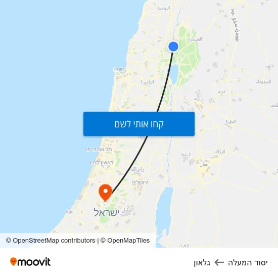 מפת יסוד המעלה לגלאון