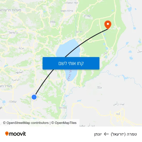 מפת טמרה (יזרעאל) ליונתן