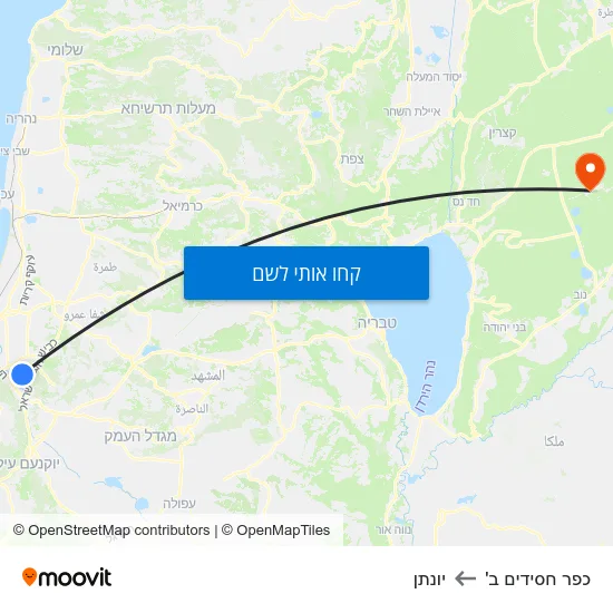 מפת כפר חסידים ב' ליונתן