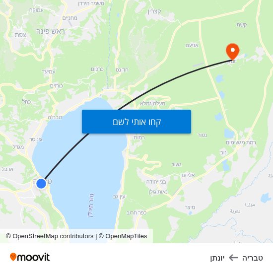 מפת טבריה ליונתן