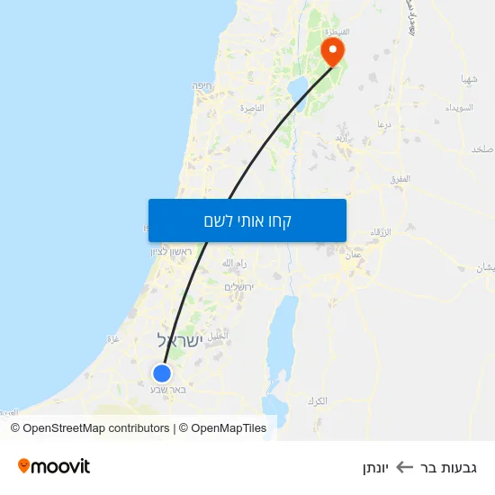 מפת גבעות בר ליונתן