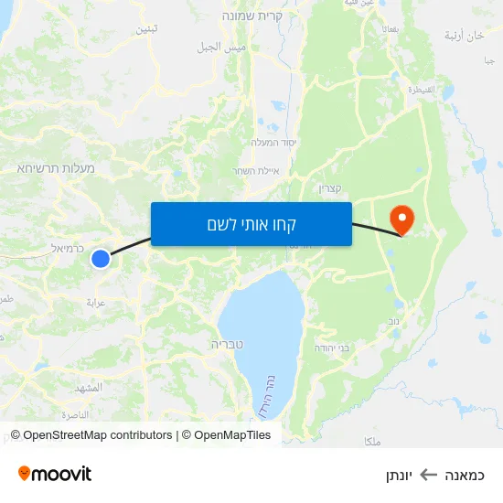 מפת כמאנה ליונתן