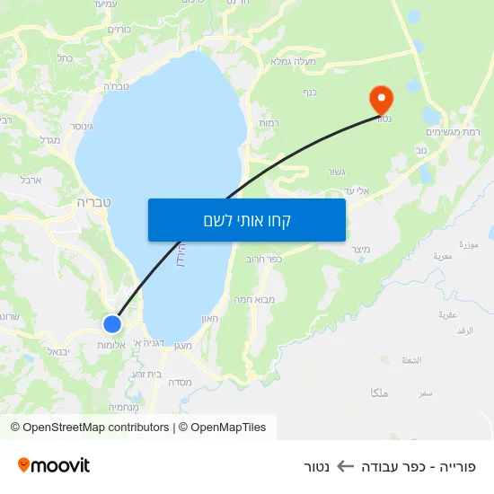 מפת פורייה - כפר עבודה לנטור