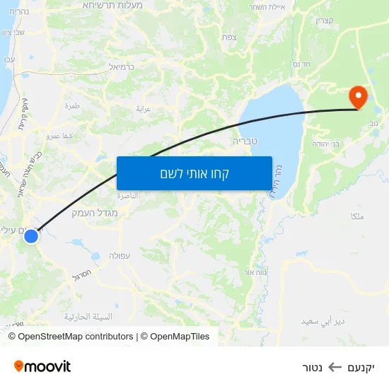 מפת יקנעם לנטור