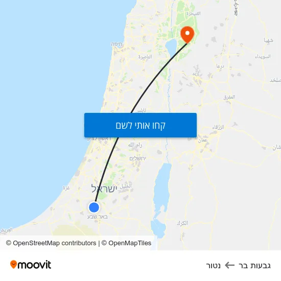 מפת גבעות בר לנטור