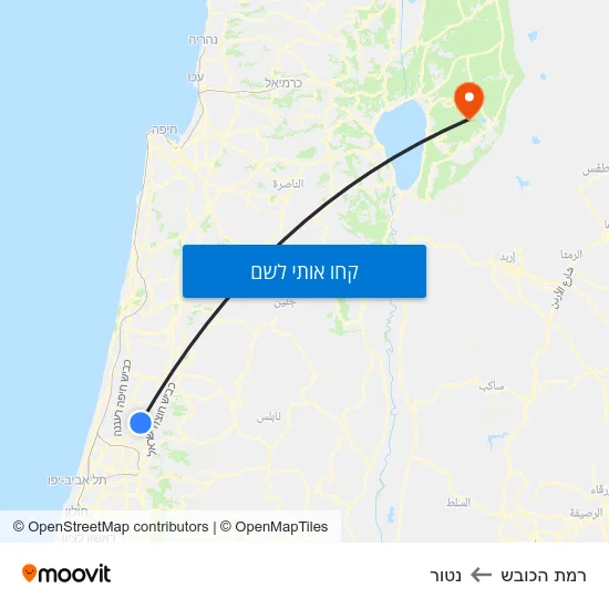 מפת רמת הכובש לנטור