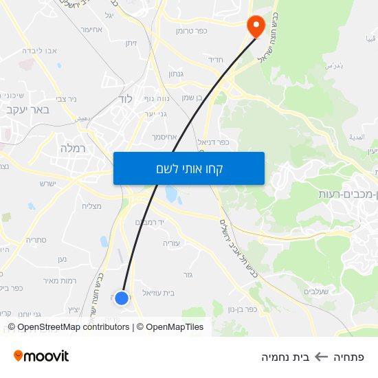 מפת פתחיה לבית נחמיה