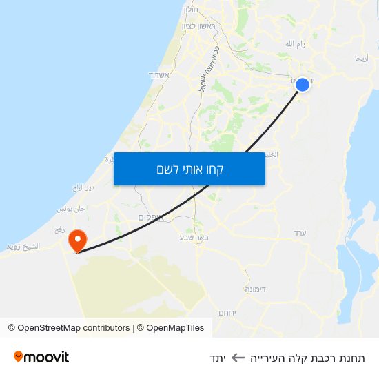 מפת תחנת רכבת קלה העירייה ליתד