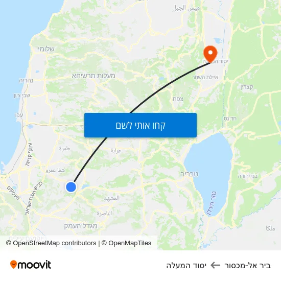 מפת ביר אל-מכסור ליסוד המעלה