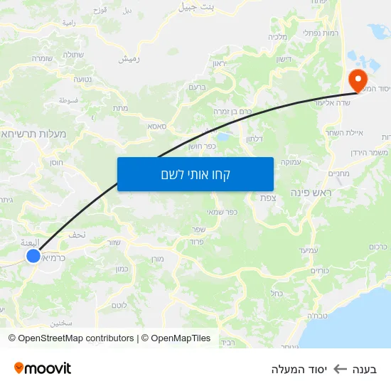 מפת בענה ליסוד המעלה