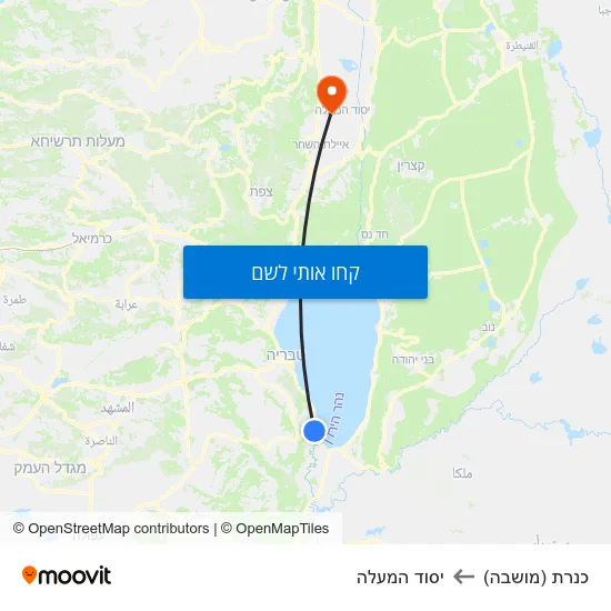 מפת כנרת (מושבה) ליסוד המעלה