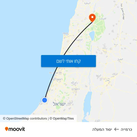 מפת כרמייה ליסוד המעלה