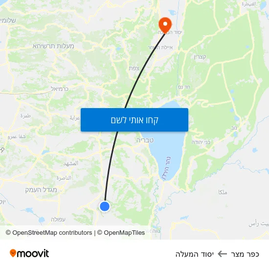 מפת כפר מצר ליסוד המעלה