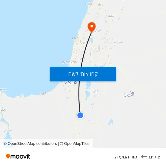 מפת צוקים ליסוד המעלה