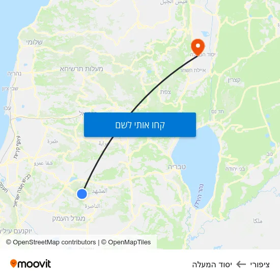 מפת ציפורי ליסוד המעלה