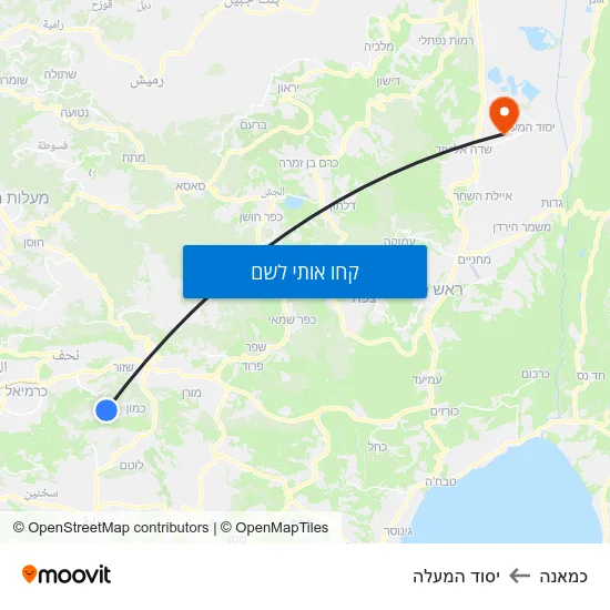 מפת כמאנה ליסוד המעלה