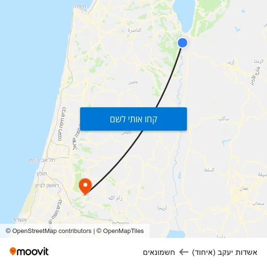 מפת אשדות יעקב (איחוד) לחשמונאים