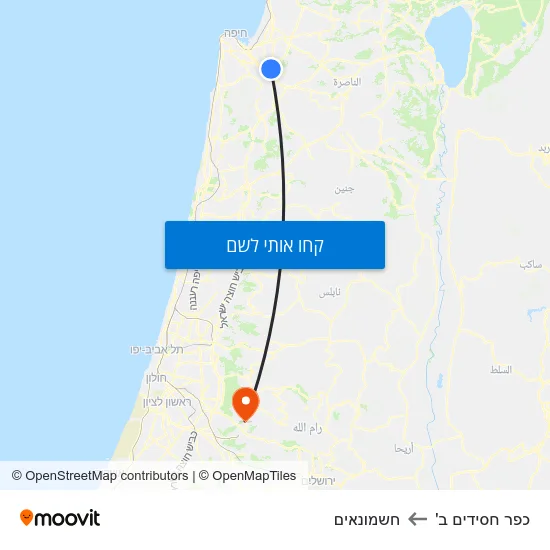 מפת כפר חסידים ב' לחשמונאים