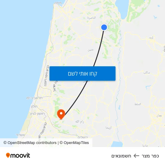 מפת כפר מצר לחשמונאים