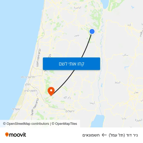 מפת ניר דוד (תל עמל) לחשמונאים