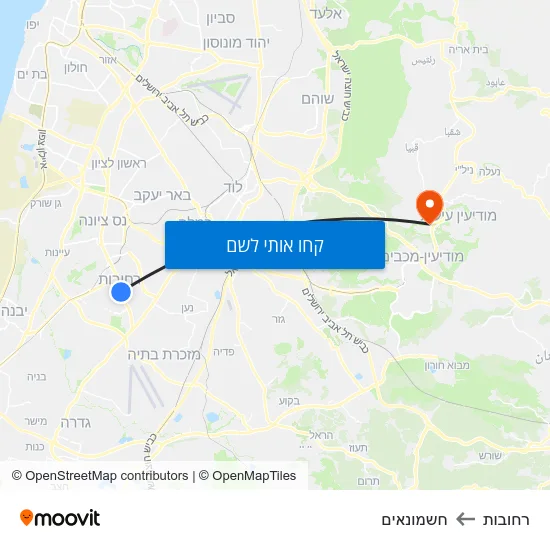 מפת רחובות לחשמונאים