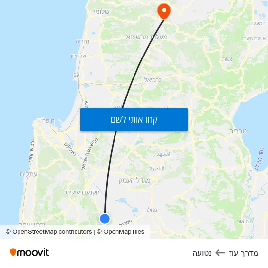 מפת מדרך עוז לנטועה