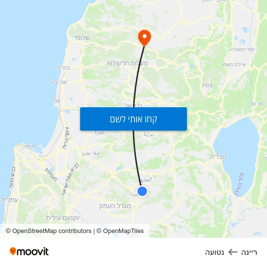 מפת ריינה לנטועה