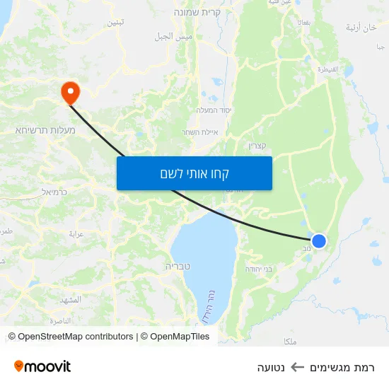 מפת רמת מגשימים לנטועה