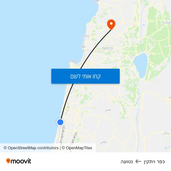 מפת כפר ויתקין לנטועה