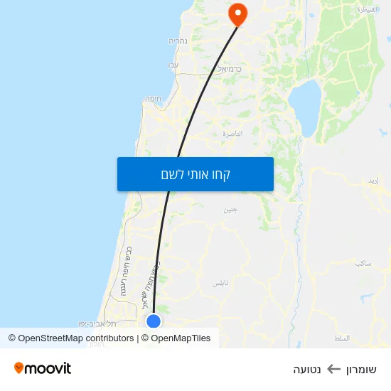 מפת שומרון לנטועה