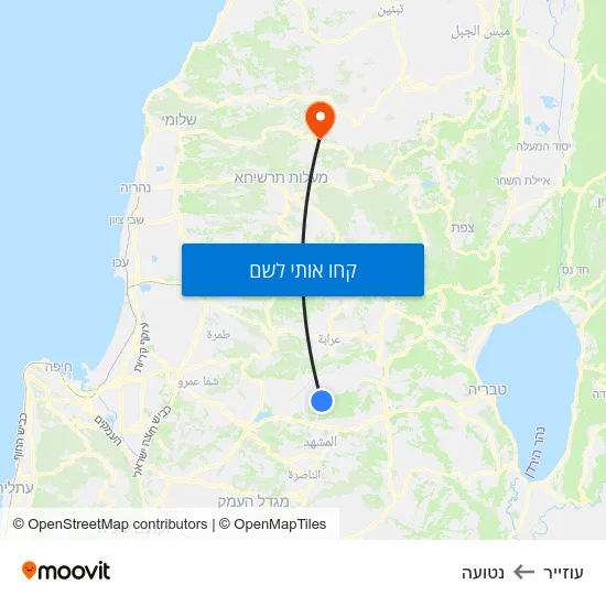 מפת עוזייר לנטועה