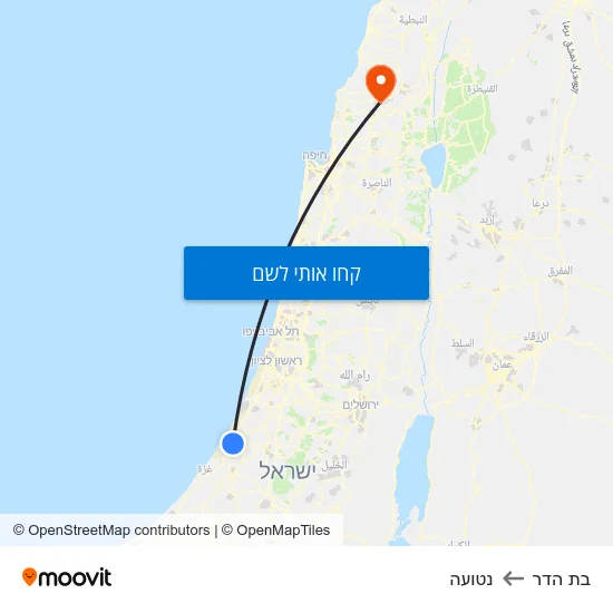 מפת בת הדר לנטועה
