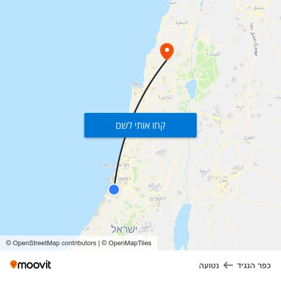 מפת כפר הנגיד לנטועה